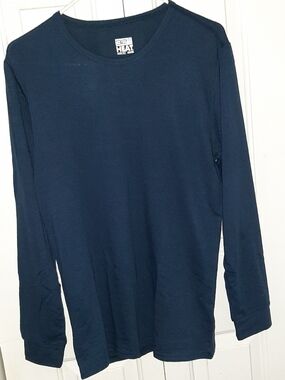 32 Degree Heat Men's Performance Mesh L/S Crew Neck Tee  Size Med